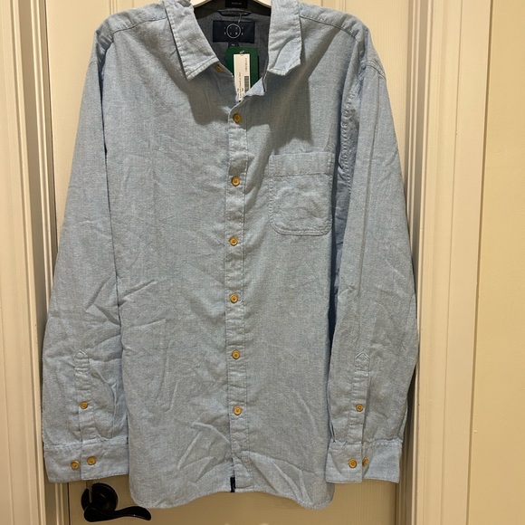 Even Tide Light Blue Long Sleeve Shirt XXL NWT - Picture 1 of 3